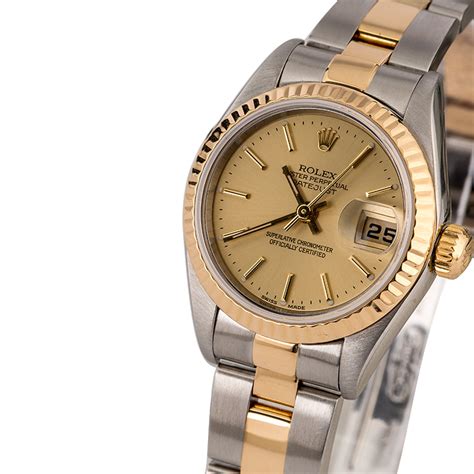 ladies rolex oyster perpetual datejust two tone|rolex datejust 2 tone price.